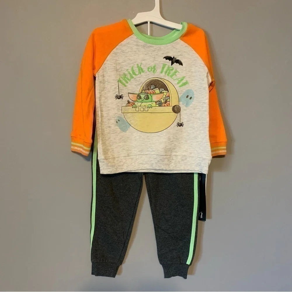 NWT. STAR WARS Baby Yoda 2Pc Halloween Set